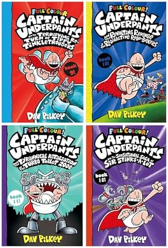 Captain Underpants 12 Books Set Collection (And the Revolting